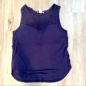 Navy blue tank top